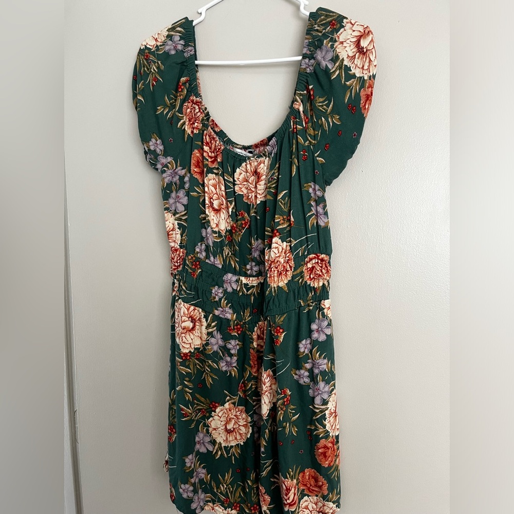 American Eagle Elastic Waist Romper with Pockets